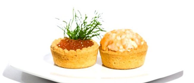 Тарталетки с креветками