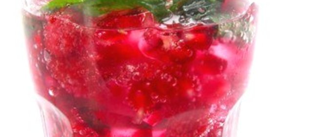 Малиновый коктейль с мятой