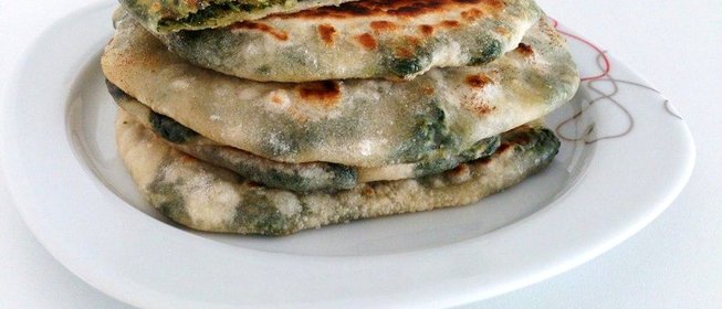 Паратха со шпинатом