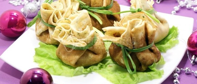 Закуска «Волшебные мешочки от Снегурочки»