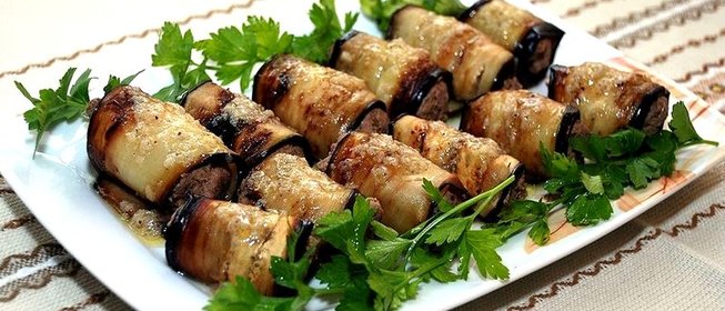 Печень с баклажанами