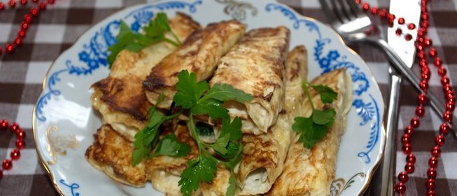 Палочки из лаваша с начинкой