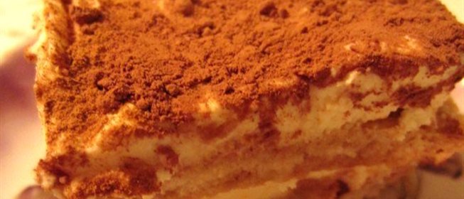 Тирамису без яиц с кофейным ликером