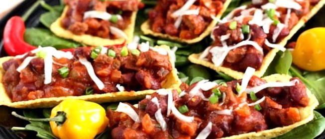 Тарелочки тако с говядиной