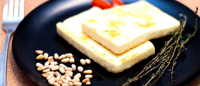 Жареный сулугуни без панировки