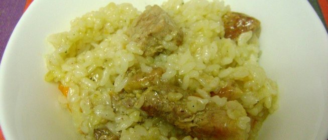 Свинина с булгуром и рисом