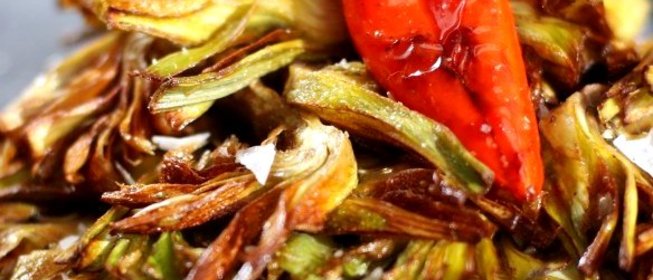 Жареные испанские артишоки