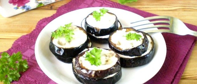 Баклажаны жареные с майонезом