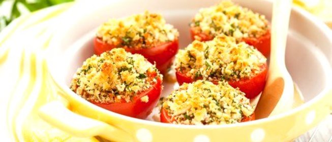 Томаты с начинкой из рикотты и шпината