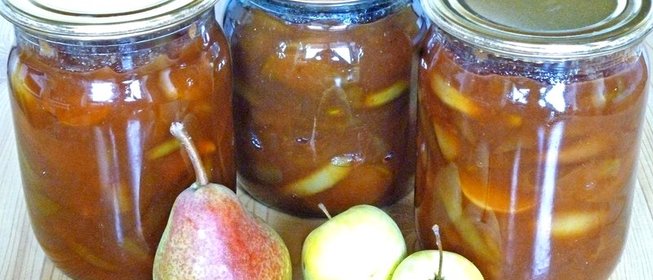 Джем из яблок и груш