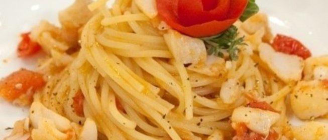 Спагетти с морским петухом и чабрецом