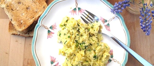 Яичница с капустой