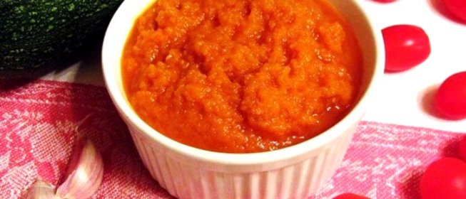 Кабачковая икра с томатной пастой
