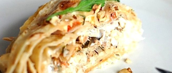 Лаваш с треской