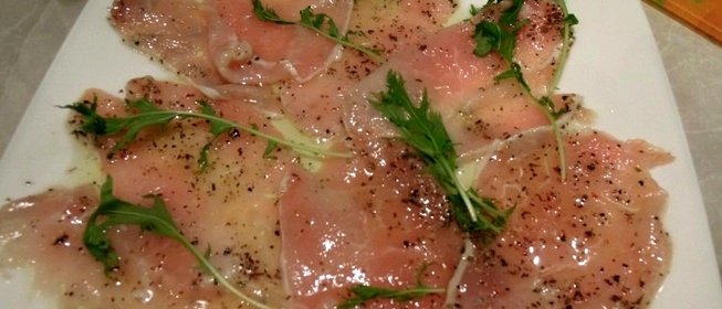 Карпаччо из свинины
