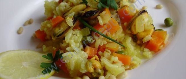 Плов с морепродуктами