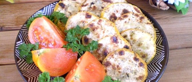 Кабачки под чесночным соусом
