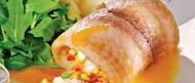 Фаршированные рулетики из морского языка