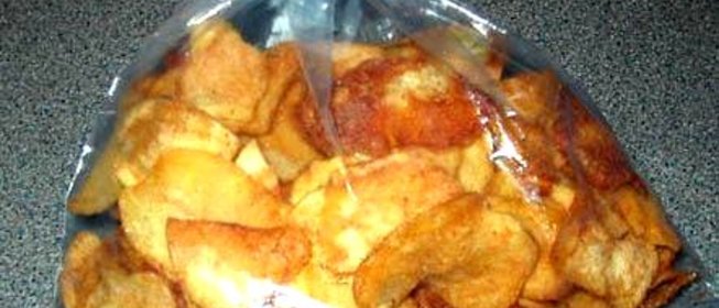Картофельные чипсы с куриной приправой и тмином