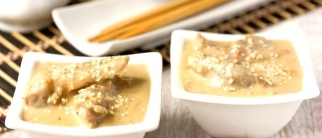 Свинина в сливочно-имбирном соусе