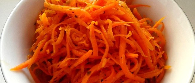 Корейская морковь с приправой