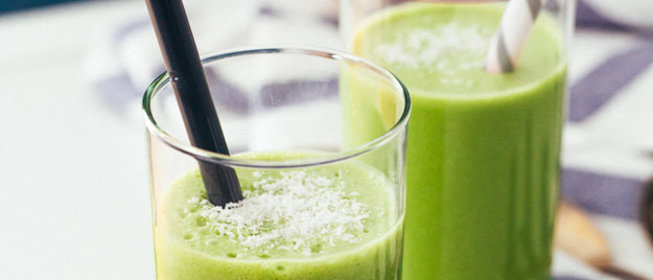 Кокосово-ванильный смузи с маття