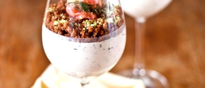 Лососевый чизкейк