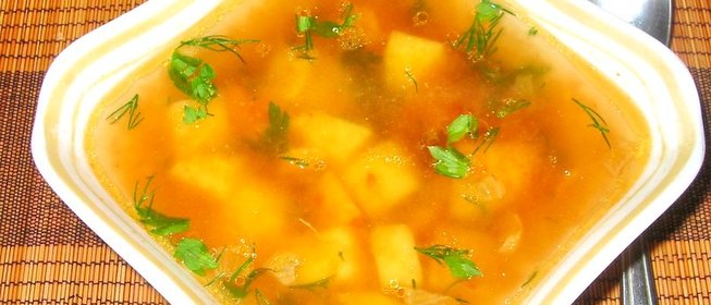 Рыбный суп из путассу