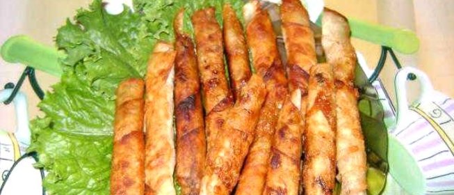 Палочки из лаваша с сыром