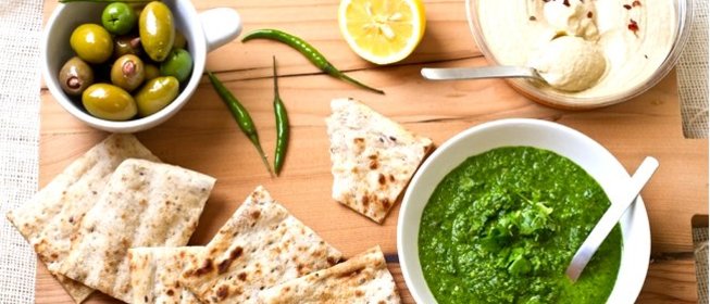 Армянский лаваш с зеленью