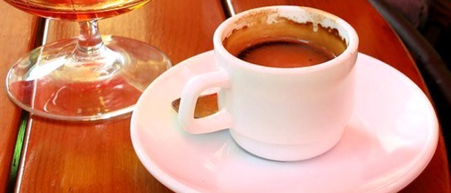 Холодный кофе с бренди