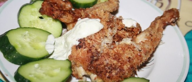 Лягушачьи лапки в кокосовой стружке