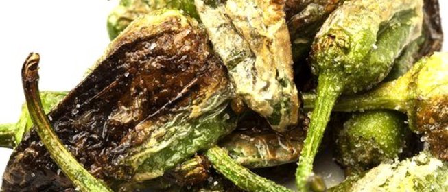 Жареные зеленые чили