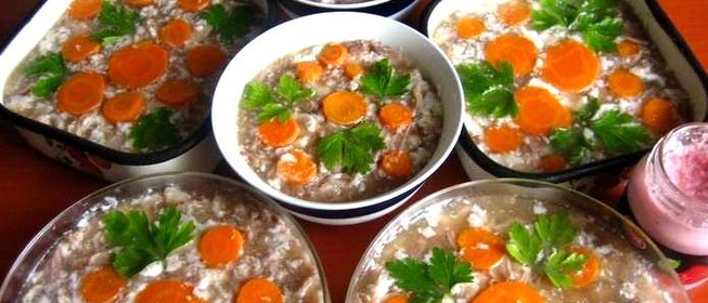 Холодец из куриных крылышек