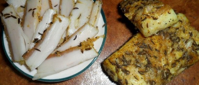 Сало в специях