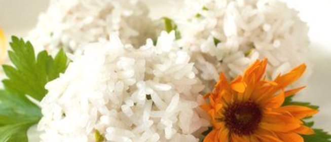 Рис с кинзой и лаймом