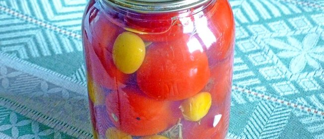 Помидоры с алычой на зиму