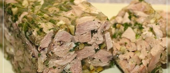 Заливное из ветчины