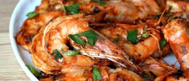 Жареные креветки к пиву