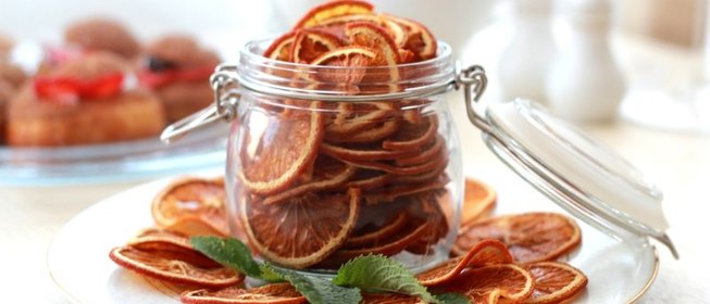 Апельсиновые чипсы