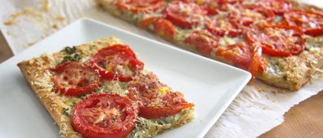 Тарт Три сыра с помидорами