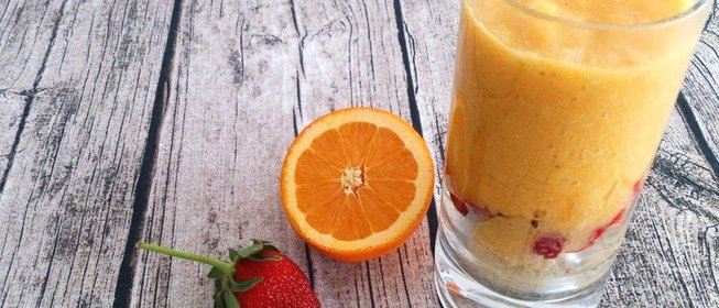 Быстрый десерт с манго