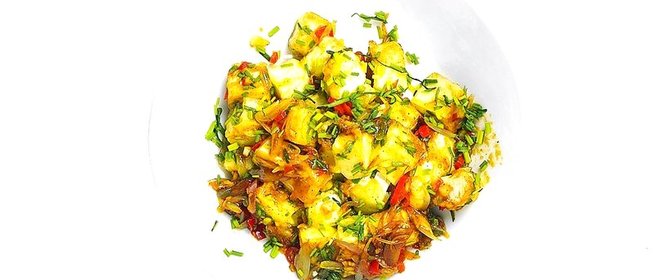 Тофу с двумя перцами