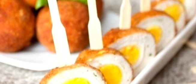 Перепелиные яйца по‑шотландски