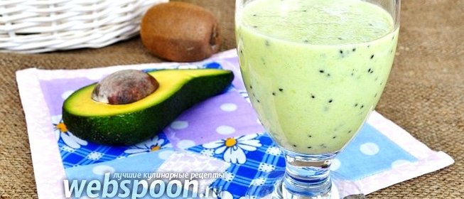 Смузи из киви и авокадо