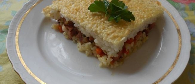 Рисовая запеканка