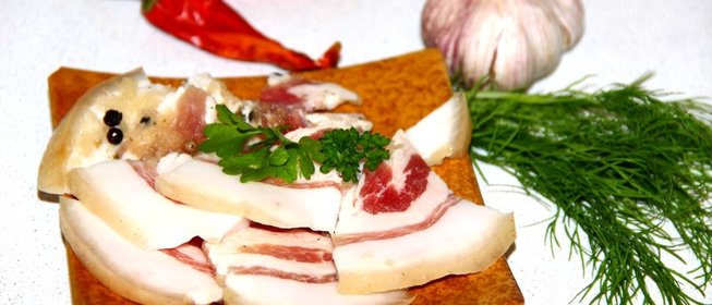 Сало соленое в рассоле