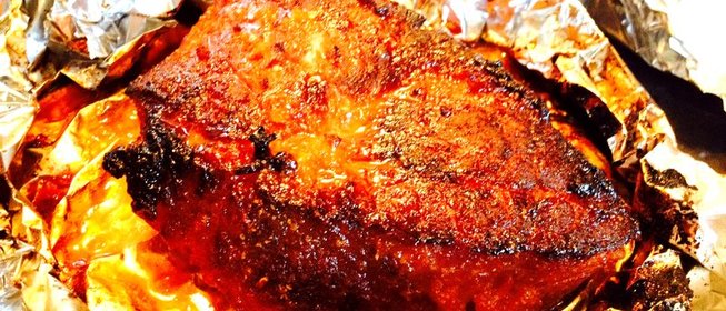 Свинина под апельсиновой глазурью