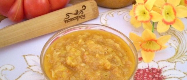 Кабачковая икра с майонезом и чесноком