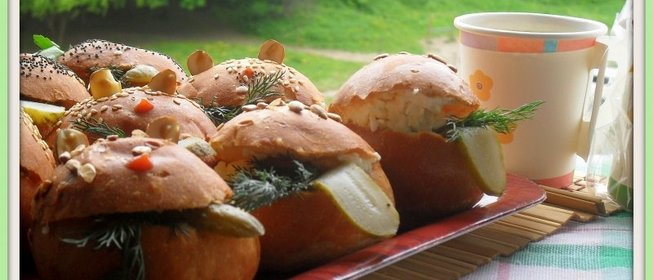 Фаршированные пампушки Веселые лягушки